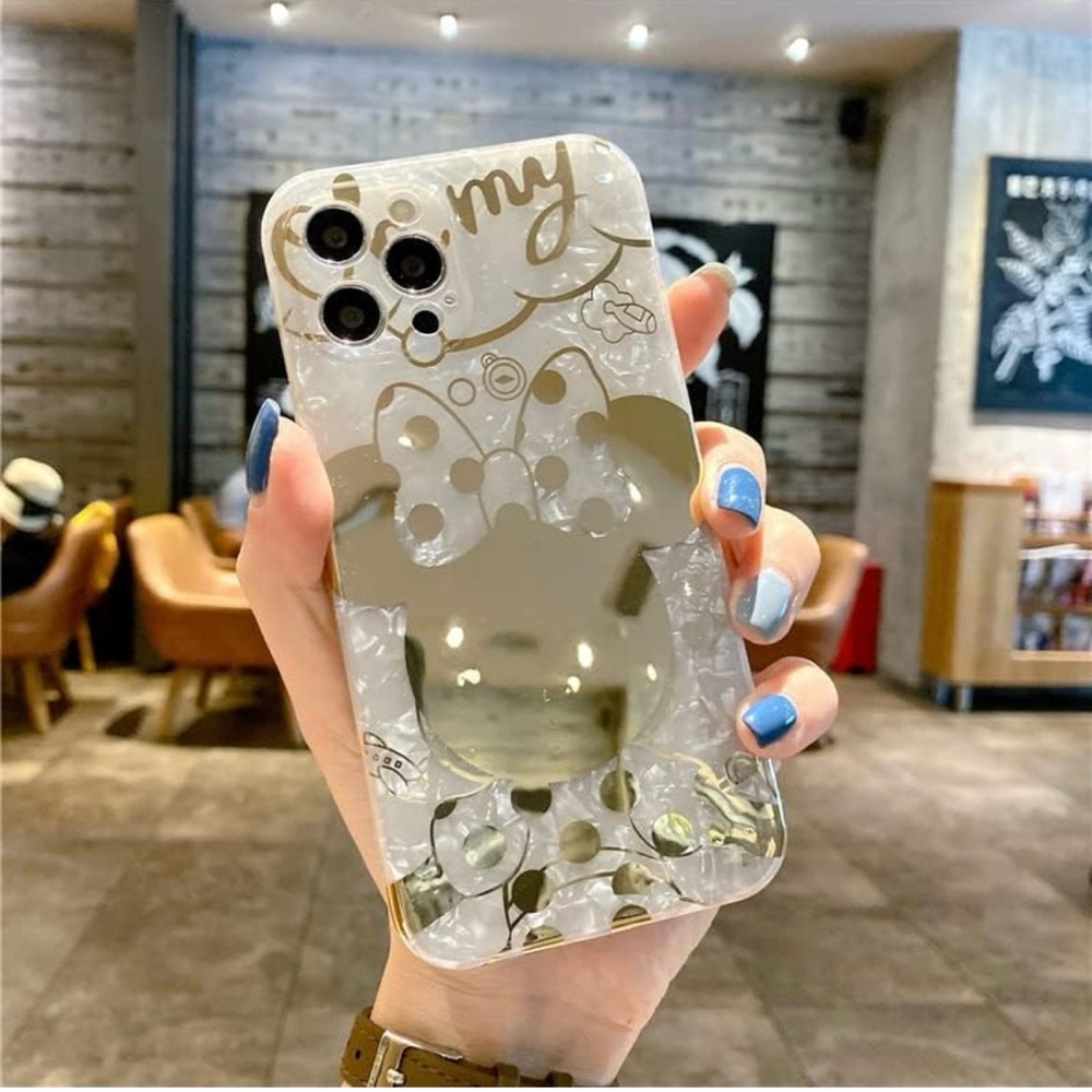 iPhone 14 Pro Max Minne Cartoon  Bling Cell Phone Shockproof Protective Case